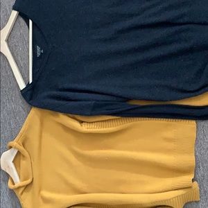 Two long sleeve sweater